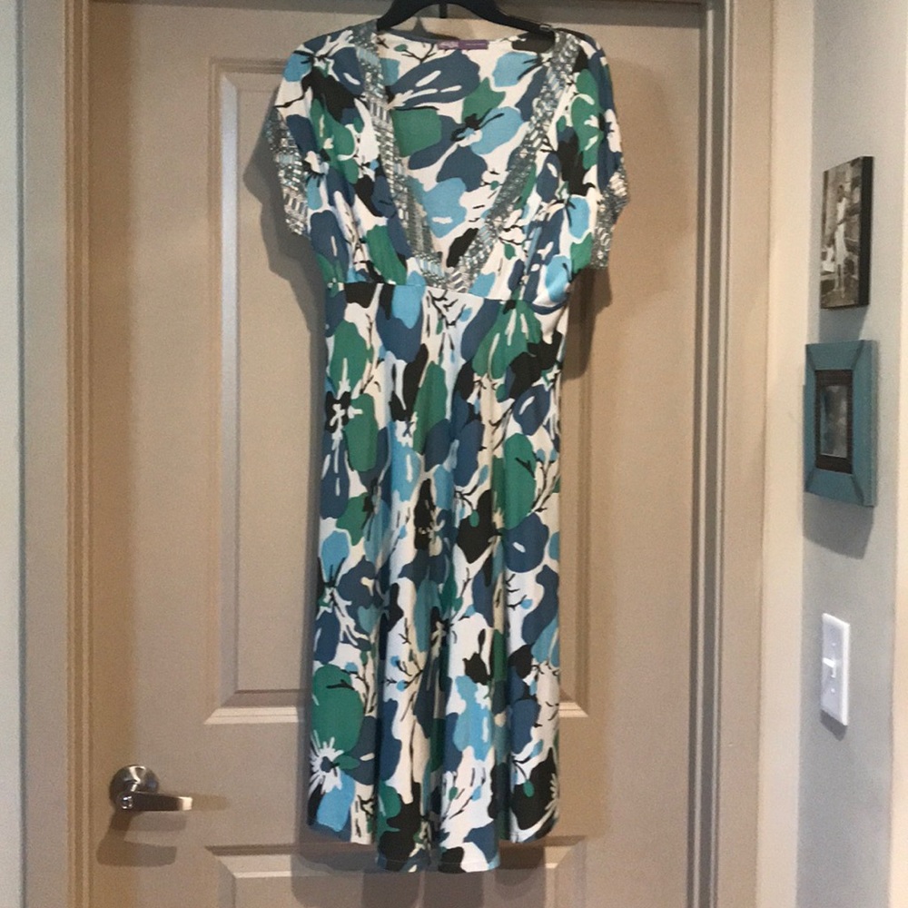 Hale Bob designer floral dress